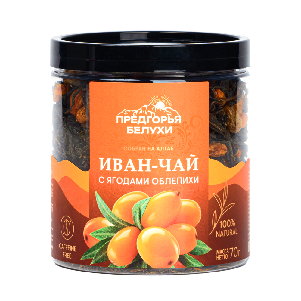 Напиток чайный Иван-чай ферментированный с ягодами облепихи