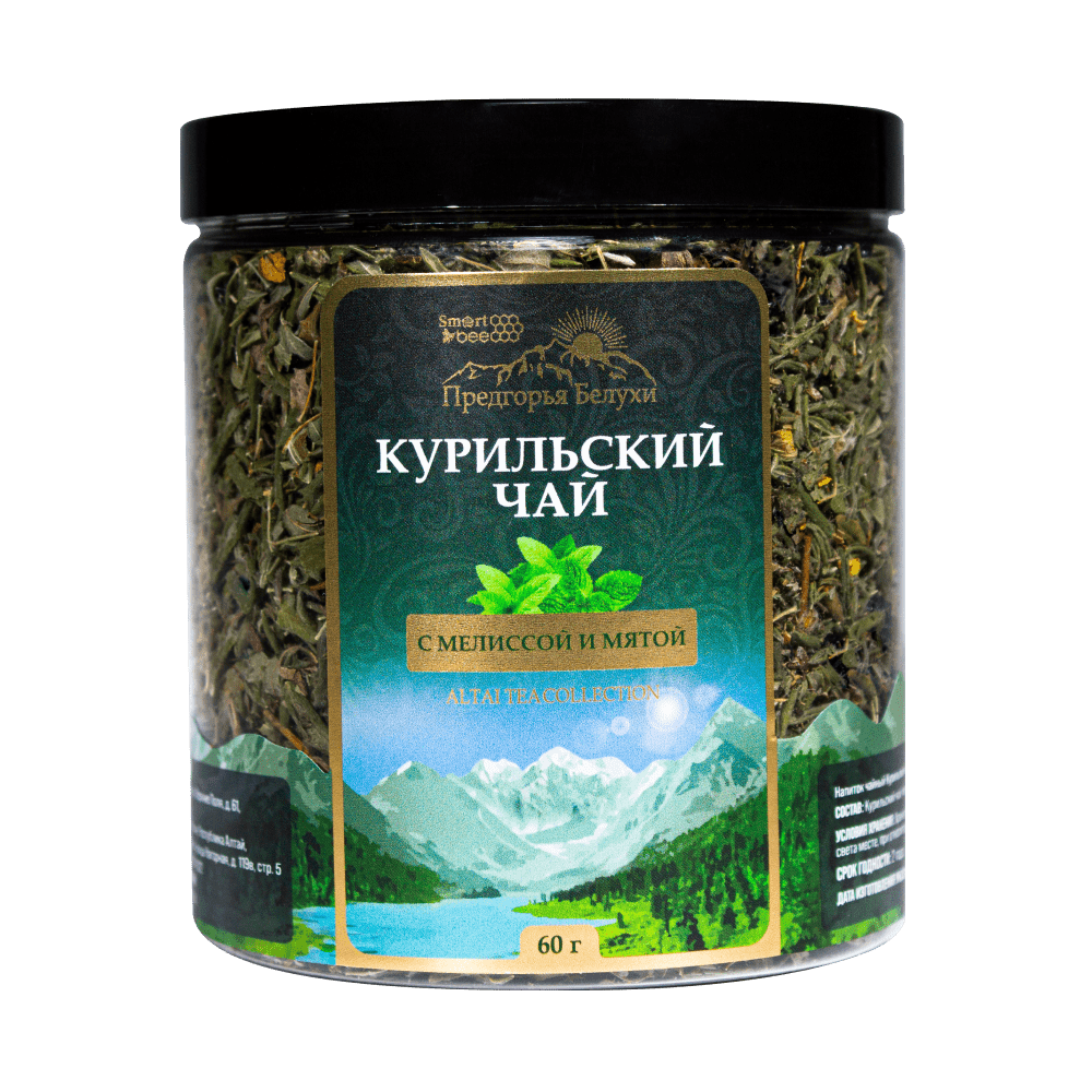 Курильский чай с мелиссой и мятой, 60 гр