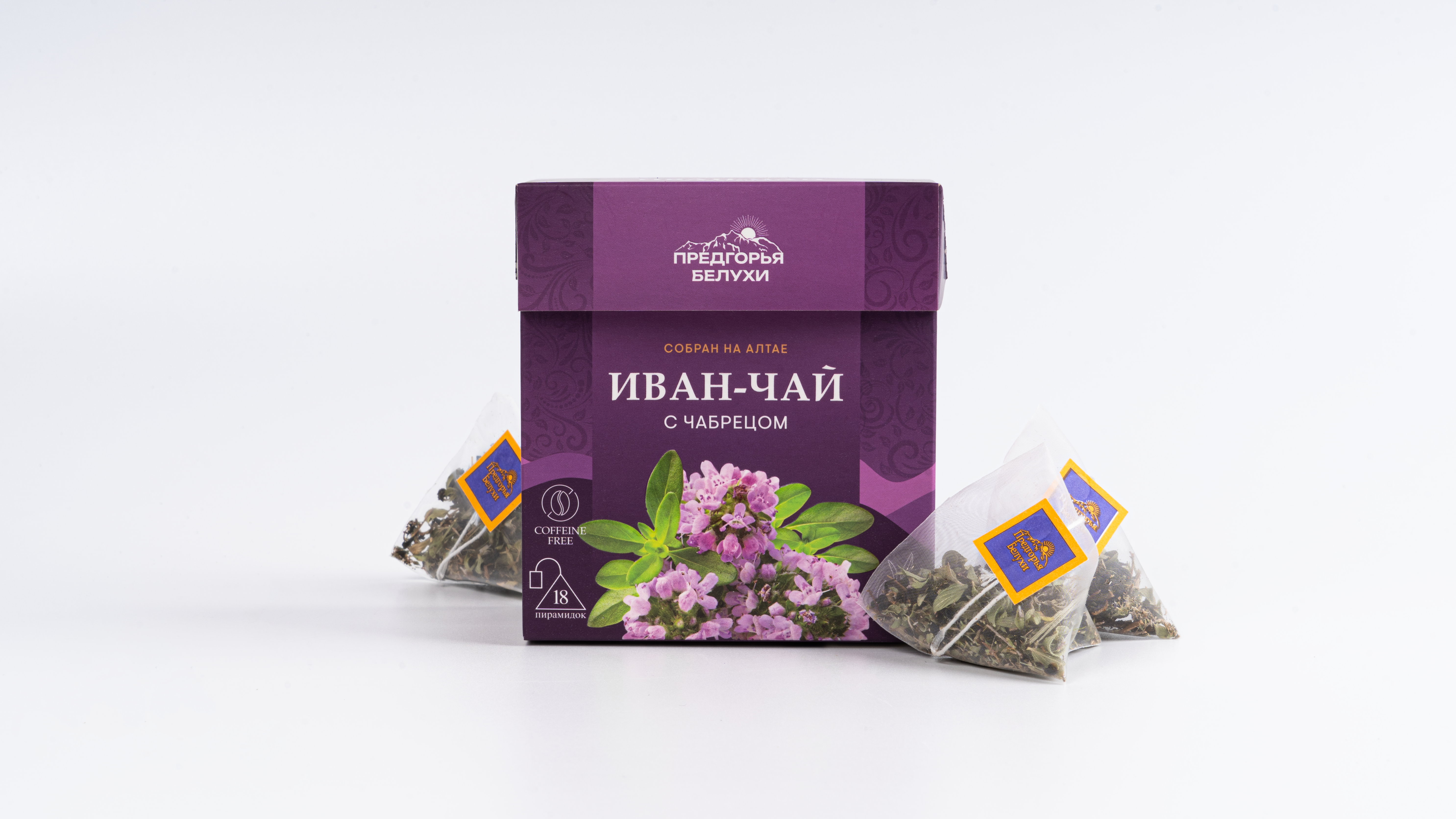 Напиток чайный Иван-чай ферментированный с чабрецом (пирамидки) 2,5гр*12