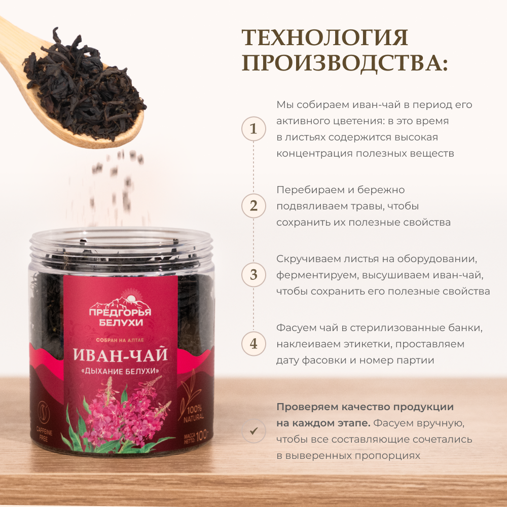 Напиток чайный Иван-чай ферментированный "Дыхание Белухи"