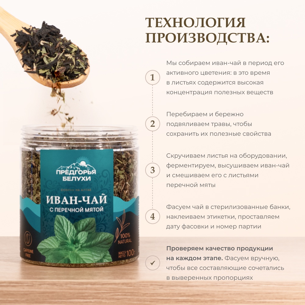 Напиток чайный Иван-чай ферментированный с перечной мятой